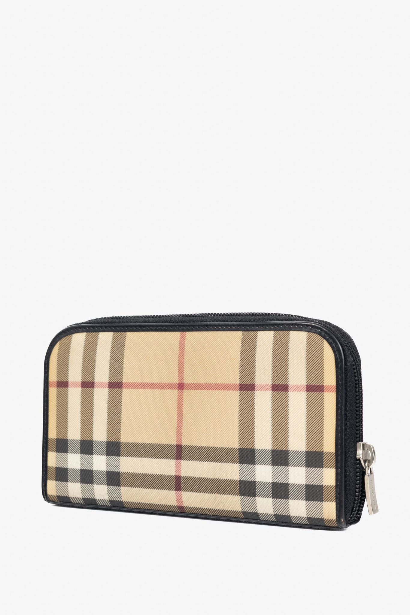 Burberry Burberry House-Check Leather-Trim Long Zip Wallet Size ONE SIZE - 3 Thumbnail