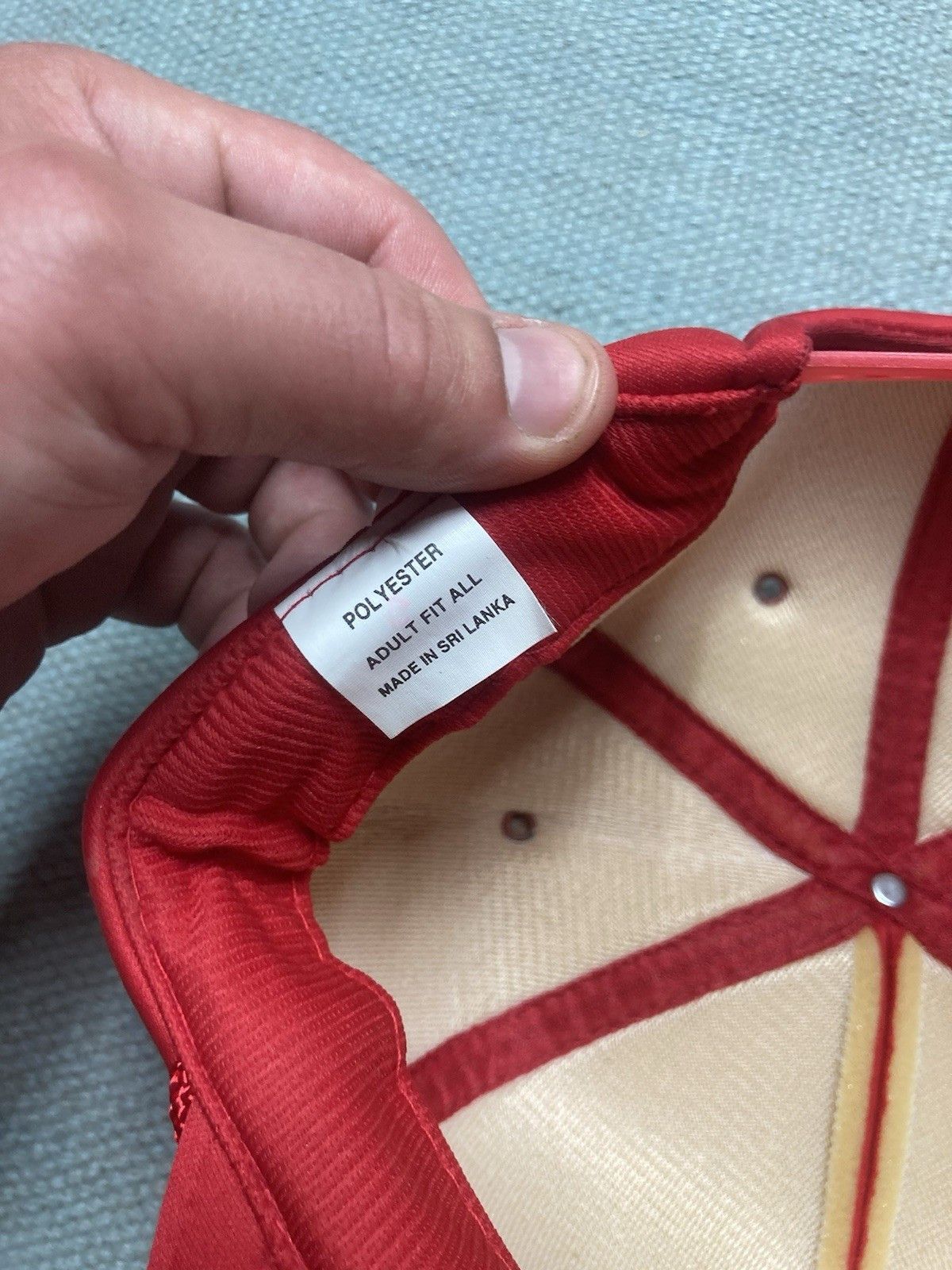 Vintage Vintage trucker hat Big L Lumberland Michigan crimson red Size ONE SIZE - 5 Thumbnail