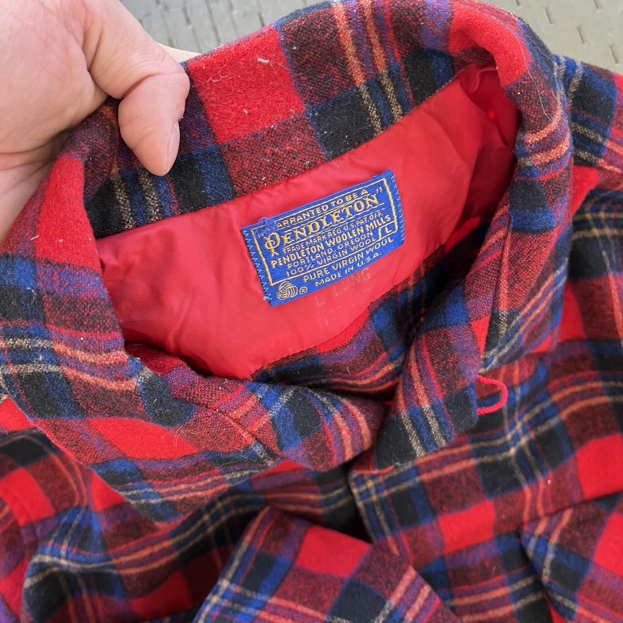 Pendleton Vintage Pendleton Wool Flannel Shadow Plaid Full Button Up Size US L / EU 52-54 / 3 - 5 Thumbnail