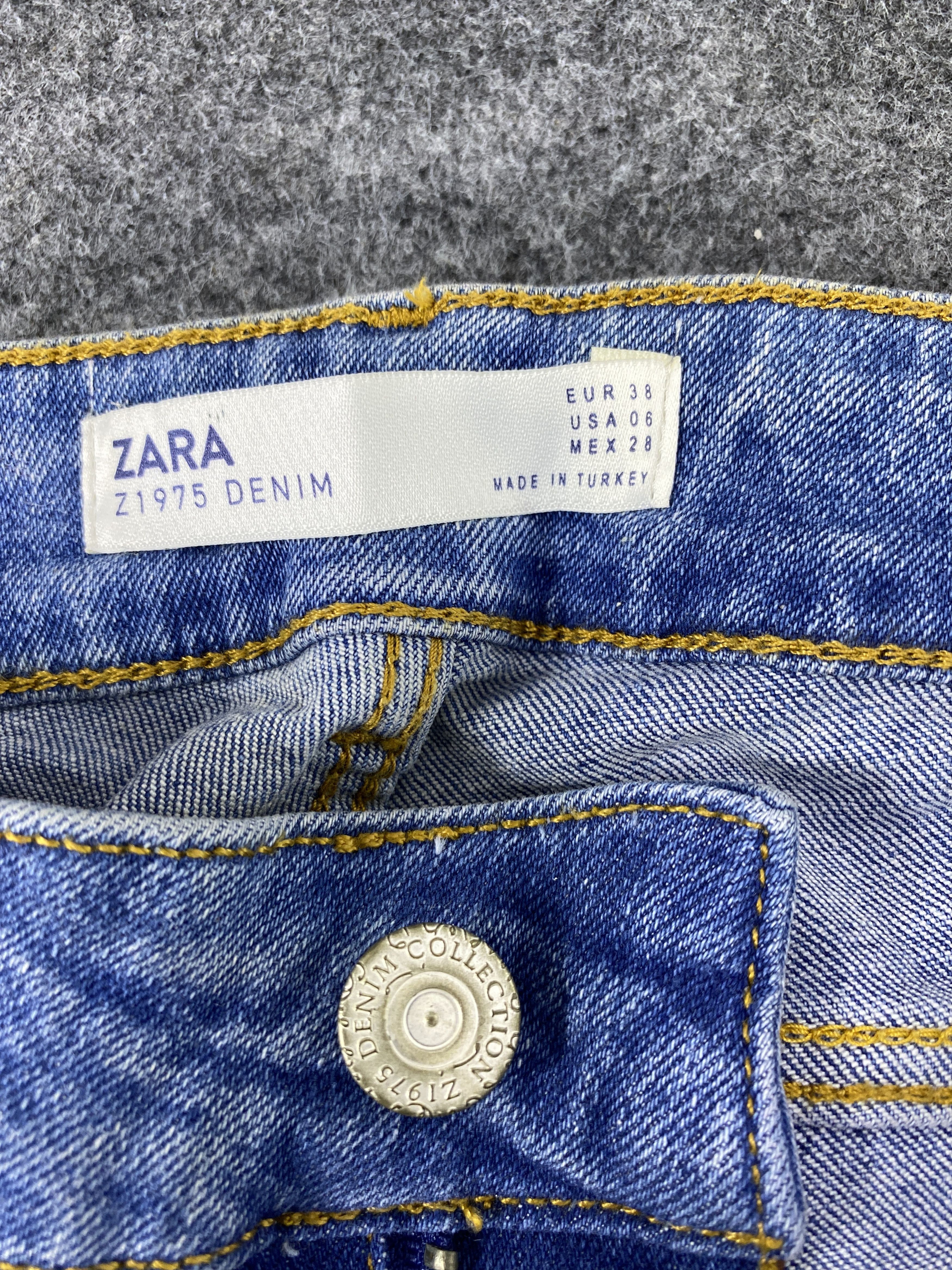 Zara Zara Side Stripe Skinny Blue Wash Jeans-J1136 Size 26" / US 2 / IT 38 - 9 Thumbnail