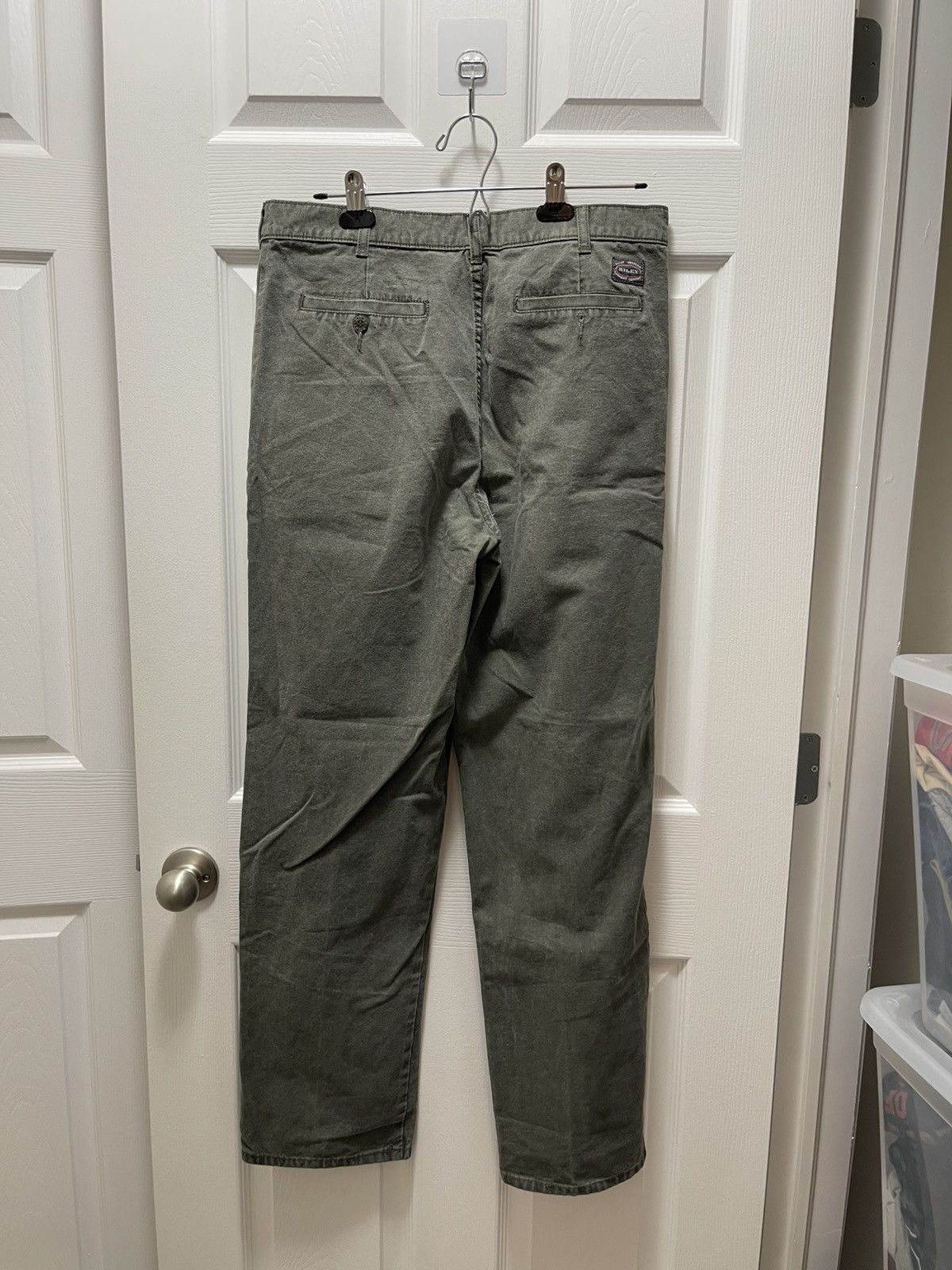 Briggs & Riley × Vintage Riley Vintage Sunfaded Archive Army Green Slacks Size US 34 / EU 50 - 2 Thumbnail