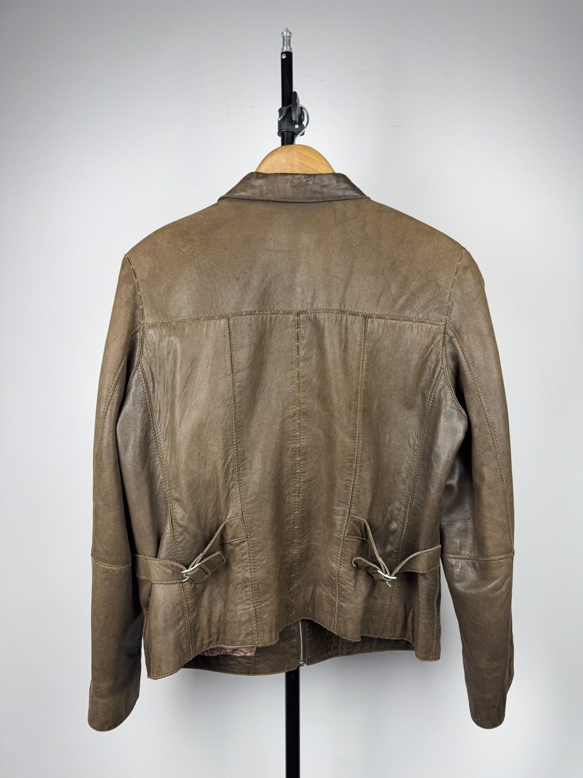 Genuine Leather Vintage Luxury Archive David Moore Brown Leather Jacket 46 Size US S / EU 44-46 / 1 - 12 Thumbnail