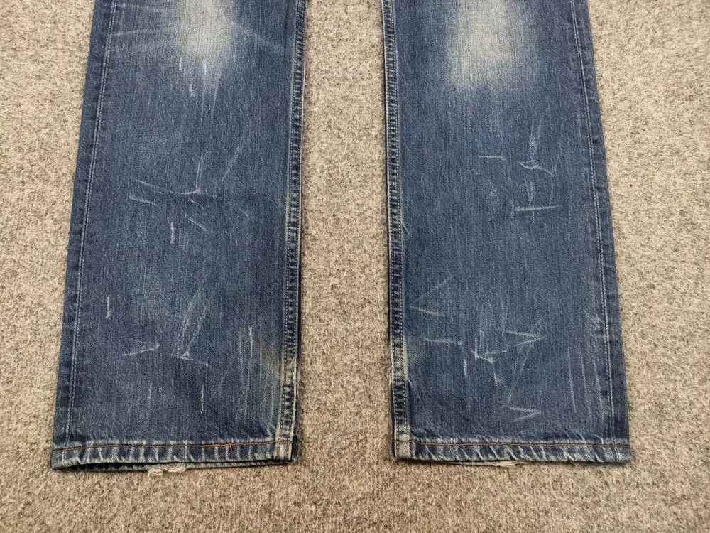 Levi's Vintage 90's levi's 504 straight Distressed Blue Denim Jeans Size US 33 - 4 Thumbnail