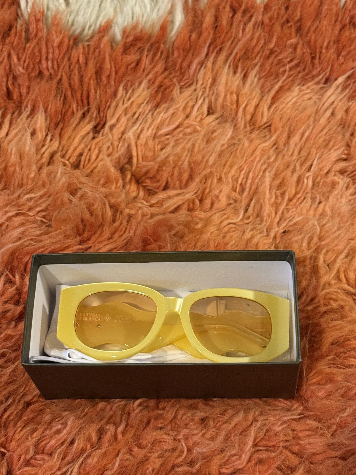 Casablanca Casablanca Yellow Memphis Sunglasses Size ONE SIZE - 6 Thumbnail