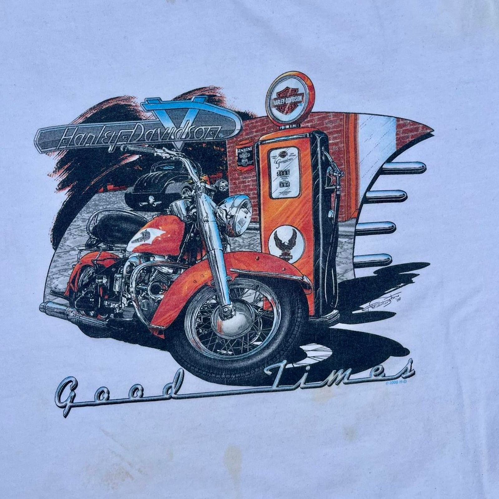Harley Davidson Vintage harley davidson tshirt size Size US XL / EU 56 / 4 - 3 Thumbnail