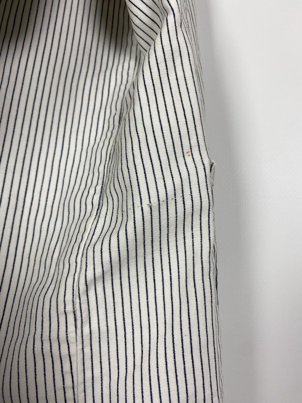 Vintage 70s Vintage Karba German Striped French Work Chore Jacket Size US M / EU 48-50 / 2 - 14 Thumbnail