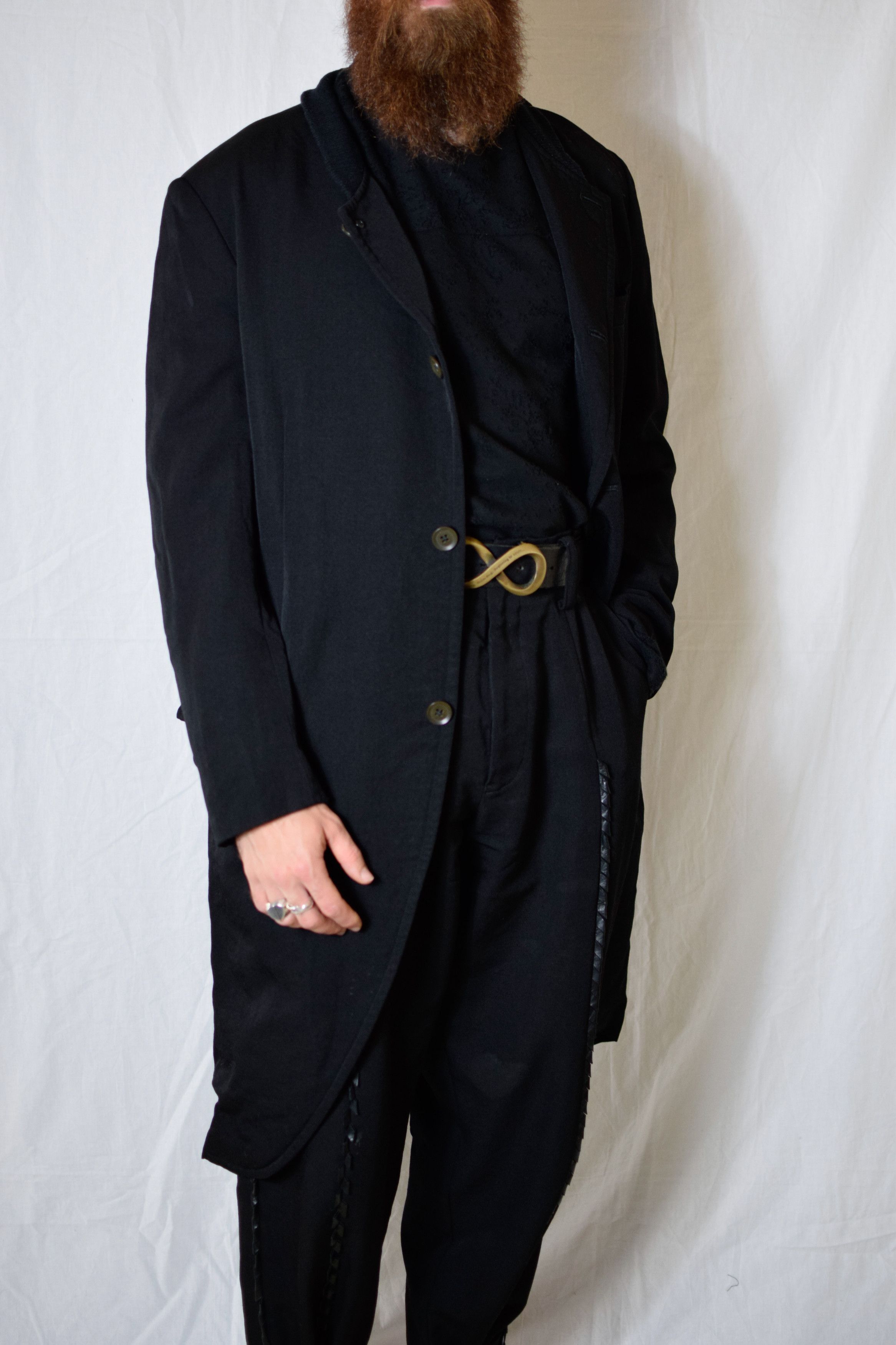 Yohji Yamamoto YYPH AW07 Knit-Collar Coat - HX-J24-102 Size US L / EU 52-54 / 3 - 4 Thumbnail
