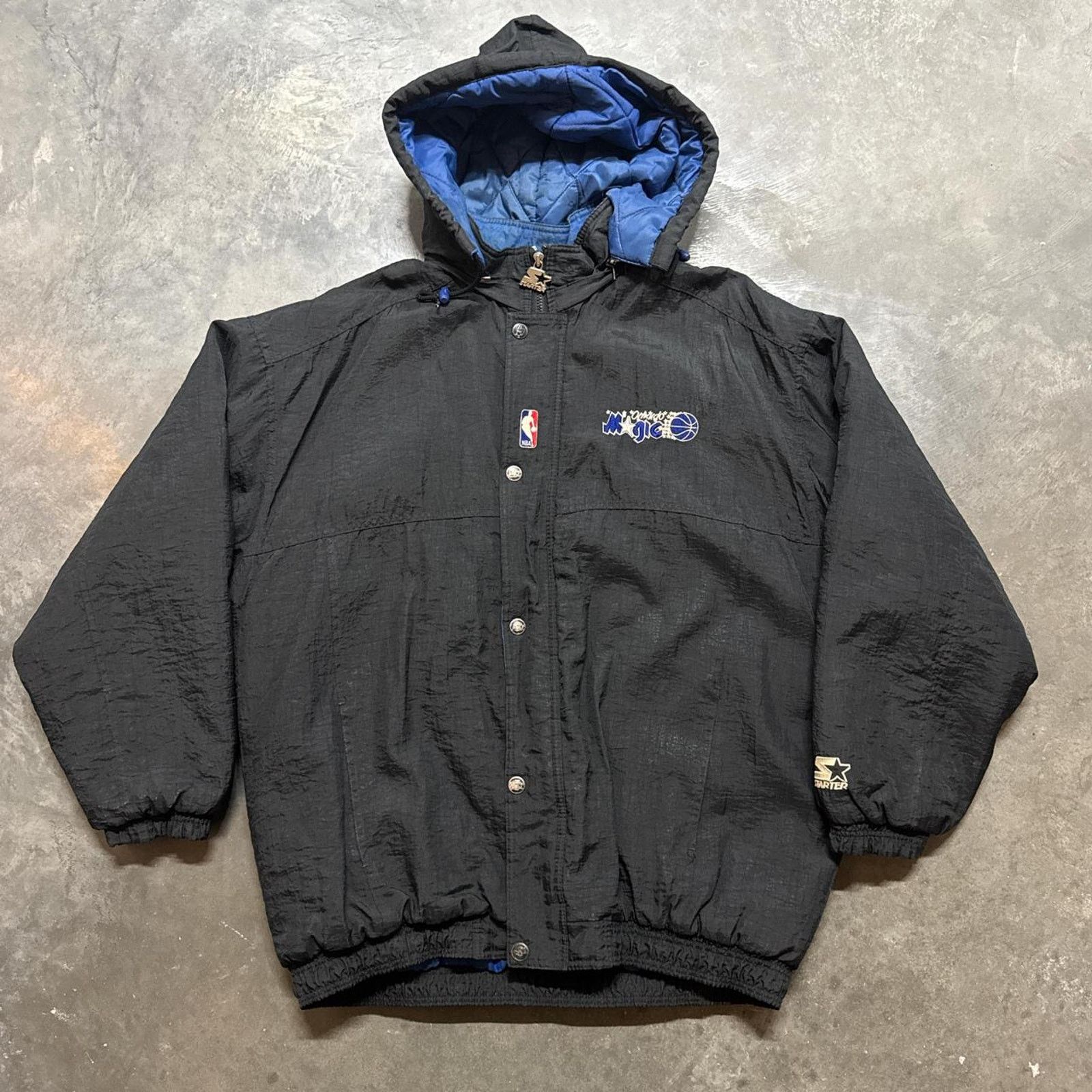 Starter × Vintage Vintage 90s Starter Orlando Magic NBA Puffer Jacket Size US XL / EU 56 / 4 - 4 Thumbnail