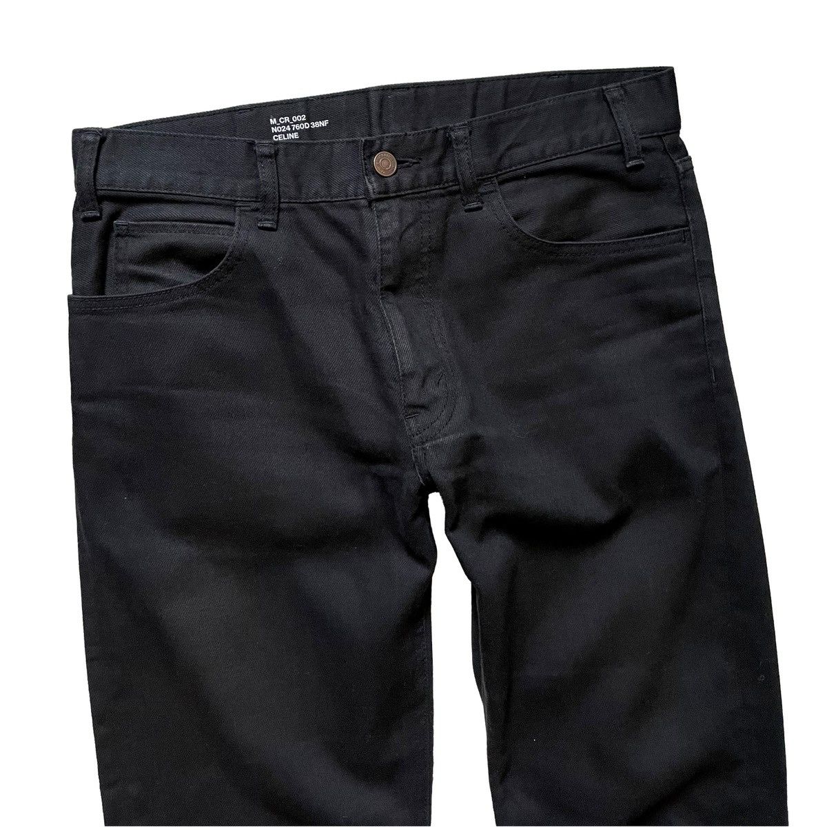 Celine Celine Black Denim Pants Size US 30 / EU 46 - 2 Thumbnail