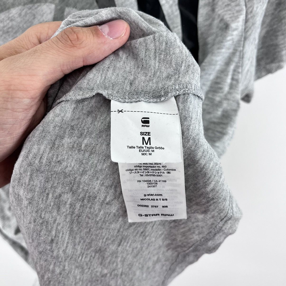 G-Star G-Star Raw T-Shirt Big Logo Grey Size M Size US M / EU 48-50 / 2 - 9 Thumbnail