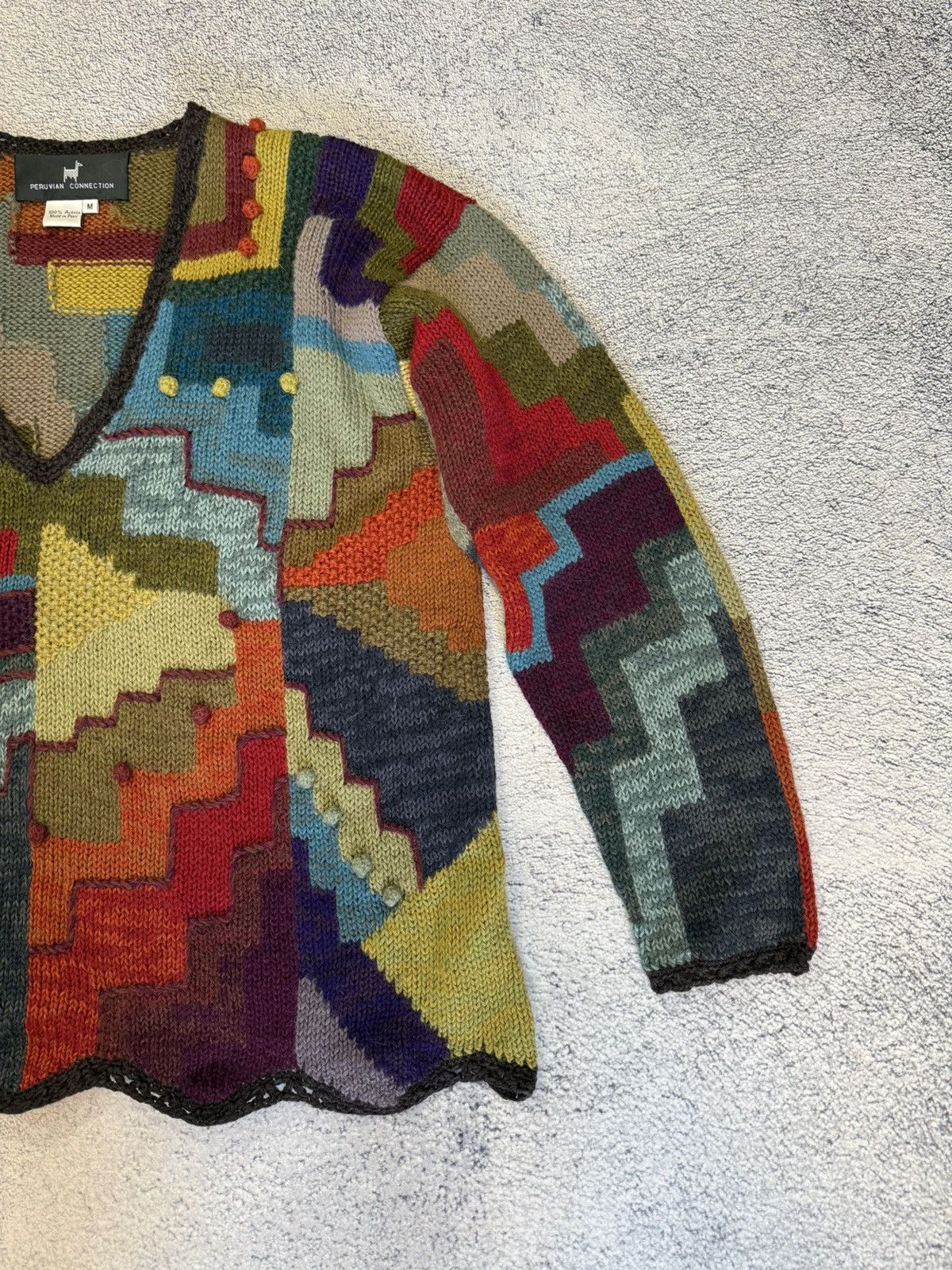 Other Peruvian Connection Alpaca Sweater Intarsia Knit Women M Size M / US 6-8 / IT 42-44 - 6 Thumbnail