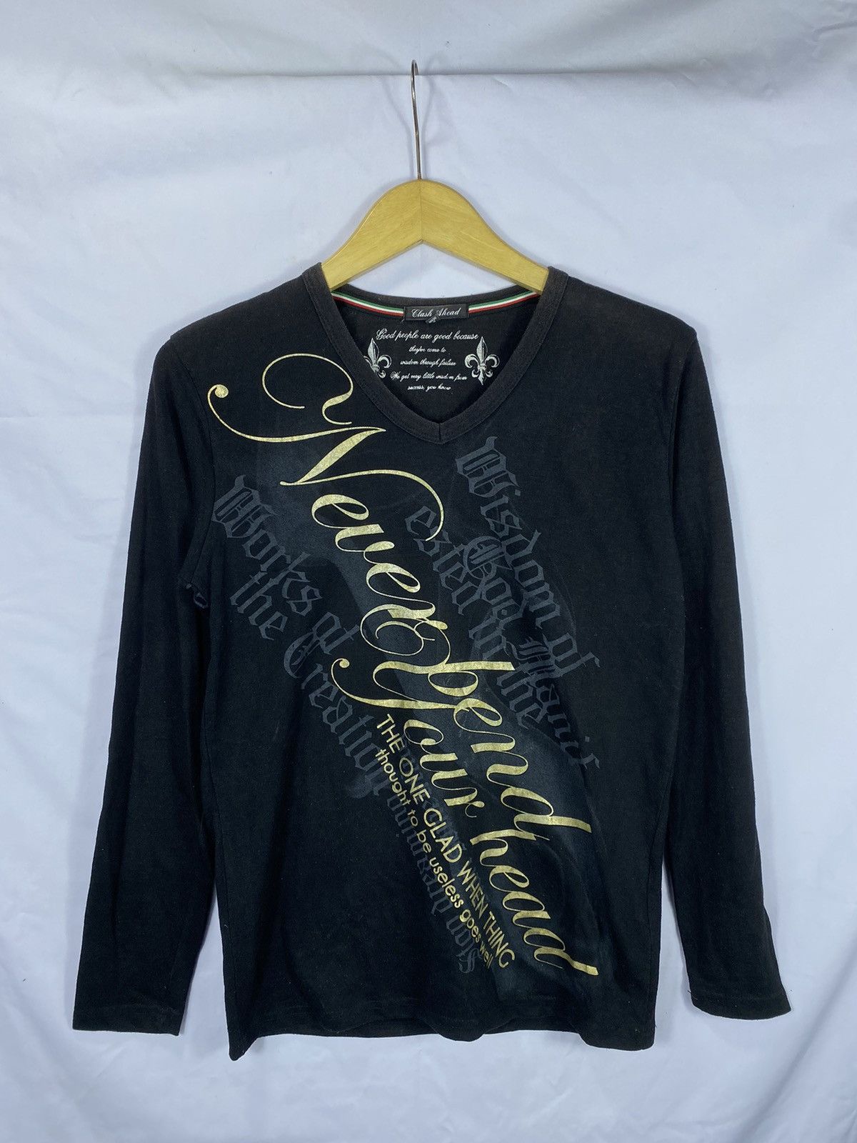 14th Addiction Clash Ahead poem gothic punk style long slevee Size US M / EU 48-50 / 2 - 1 Thumbnail