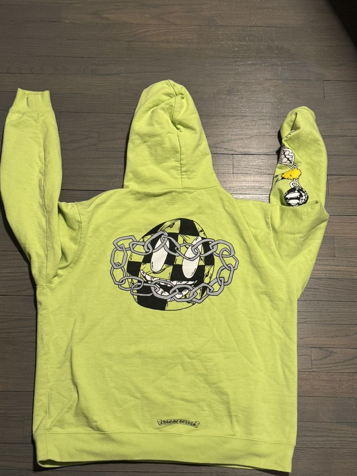 Chrome Hearts Chrome Hearts Matty Boy Hoodie Lime Green Size US XXL / EU 58 / 5 - 2 Thumbnail