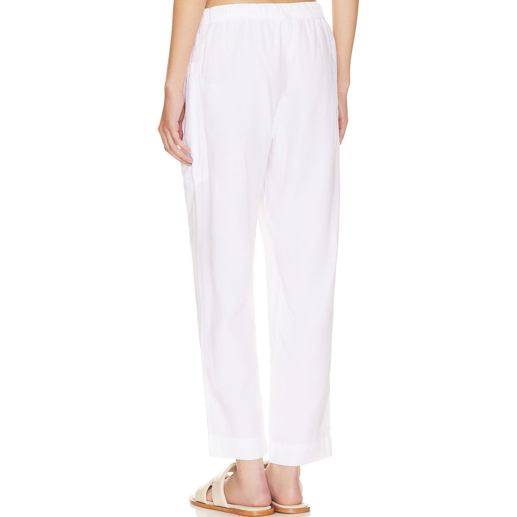 Splendid Splendid Gia White Drawstring Pants Size 27" / US 4 / IT 40 - 3 Thumbnail
