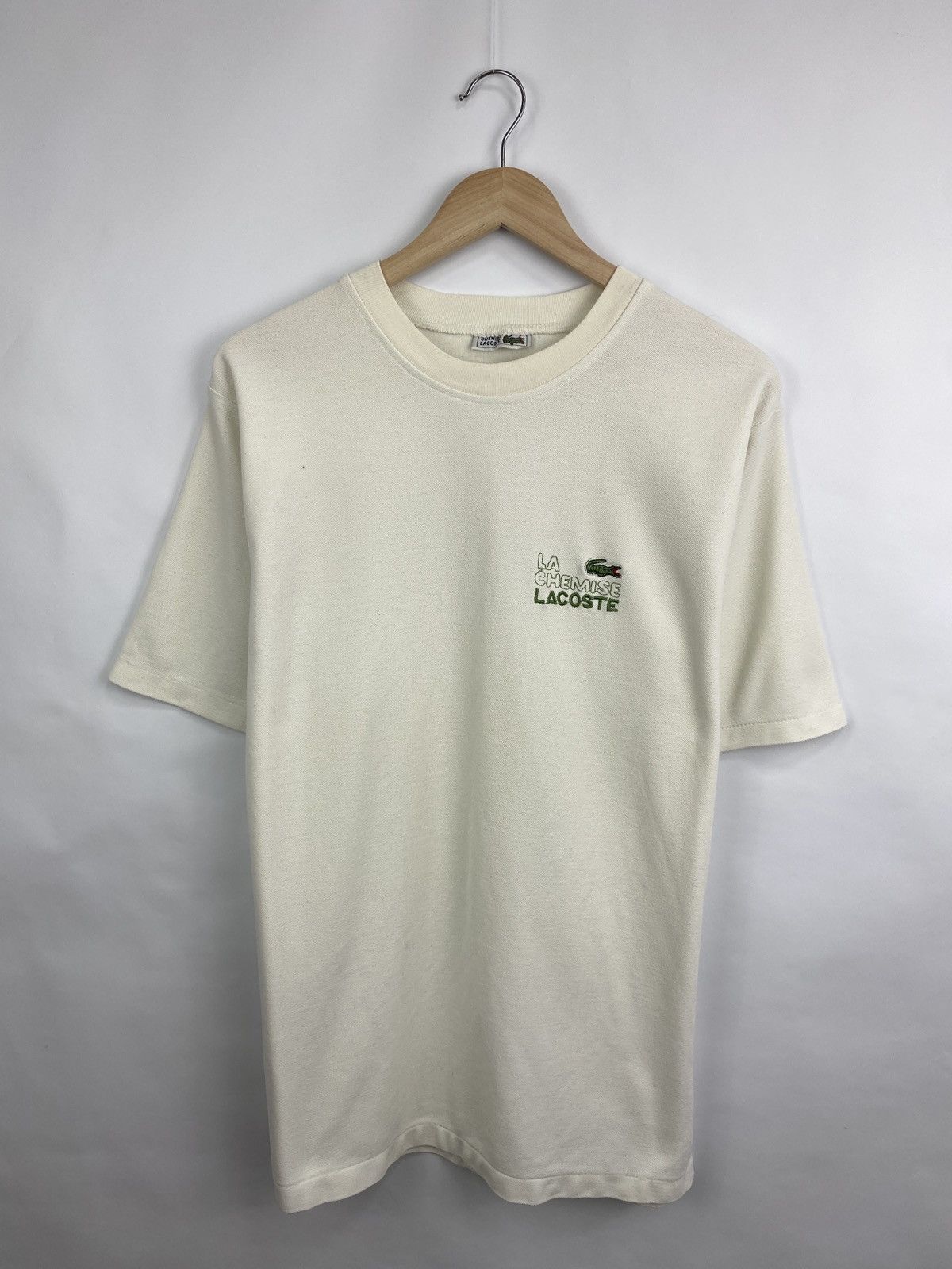 Lacoste 🇫🇷 Vintage 80s Lacoste T-Shirt made in France Retro Rare Hype Size US M / EU 48-50 / 2 - 3 Thumbnail