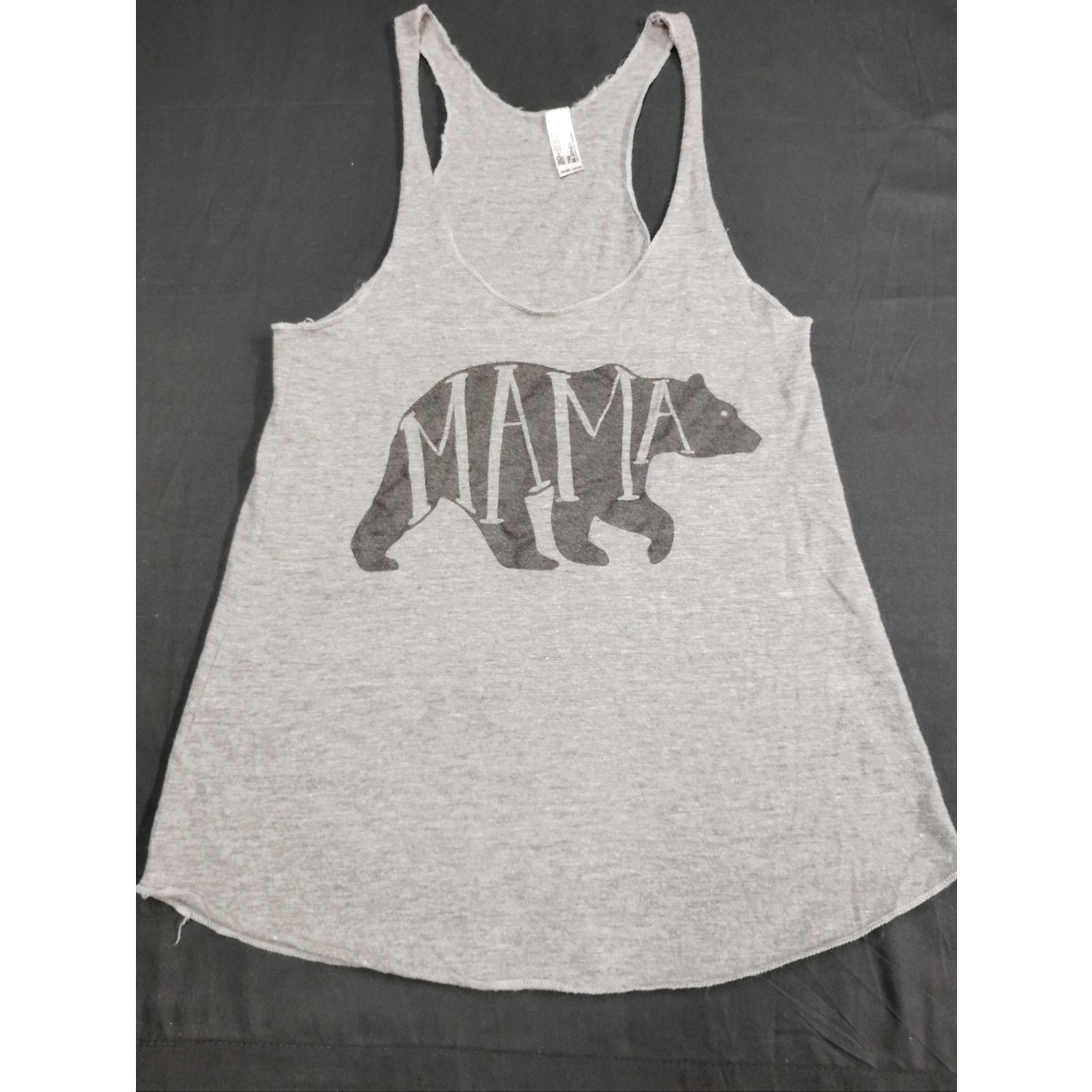Los Angeles Apparel Los Angeles Apparel Gray Tri-Blend Mama Bear Racerback Tank Size XS / US 0-2 / IT 36-38 - 1 Thumbnail