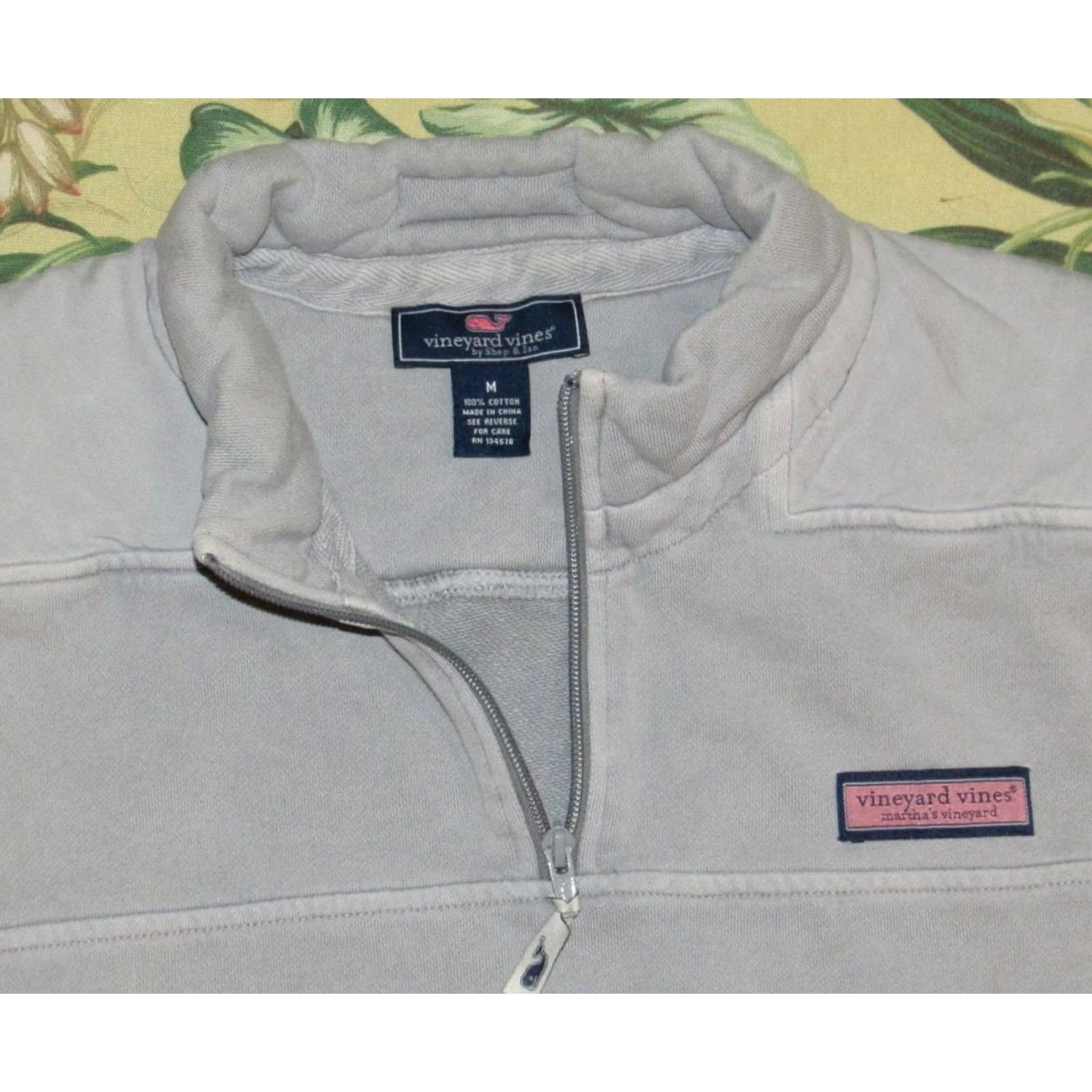 Vineyard Vines VINEYARD VINES Grey Cotton Shep Sweater Medium Size US M / EU 48-50 / 2 - 2 Thumbnail