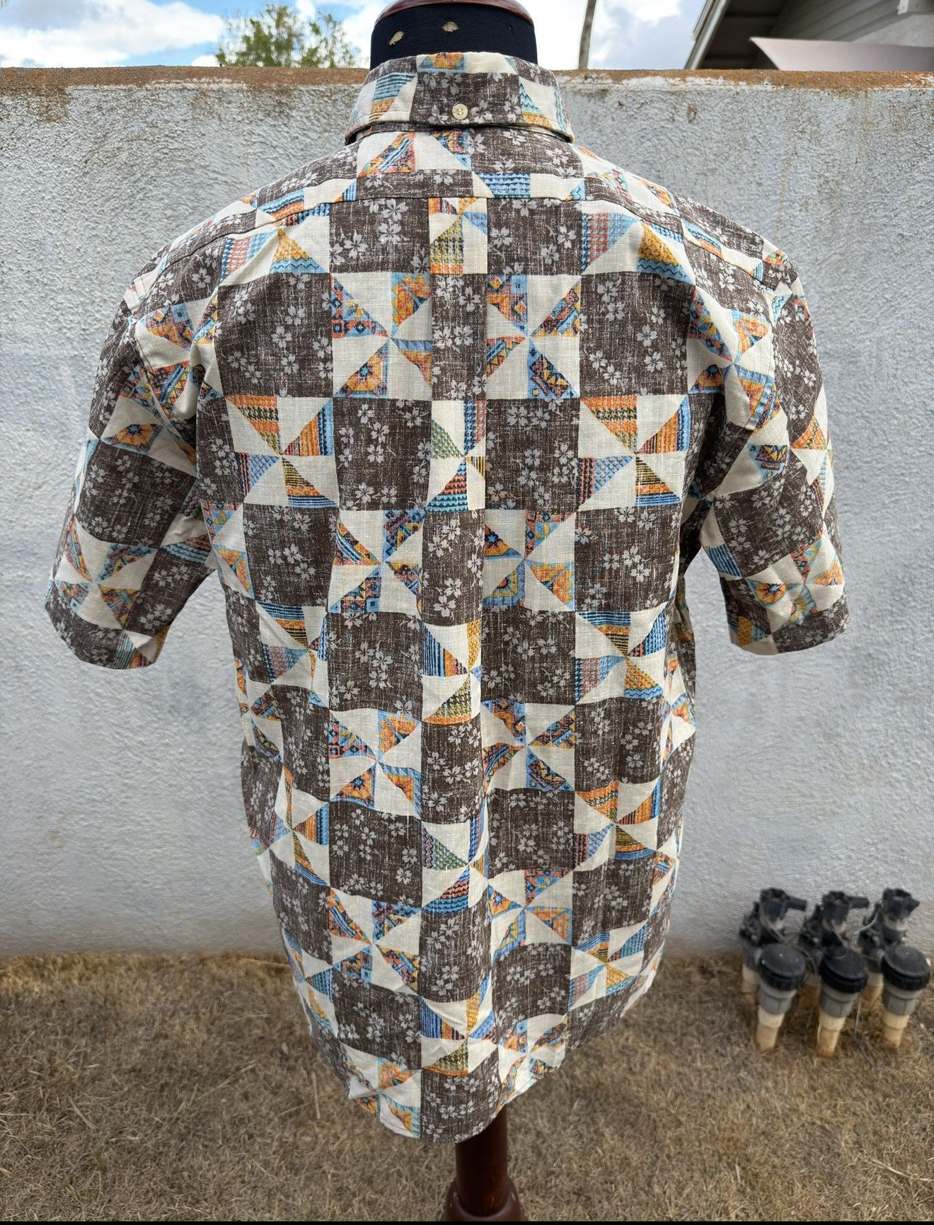 Reyn Spooner PreOwned Reyn Spooner Brown Hawaiian Print Men's L Size US L / EU 52-54 / 3 - 2 Thumbnail