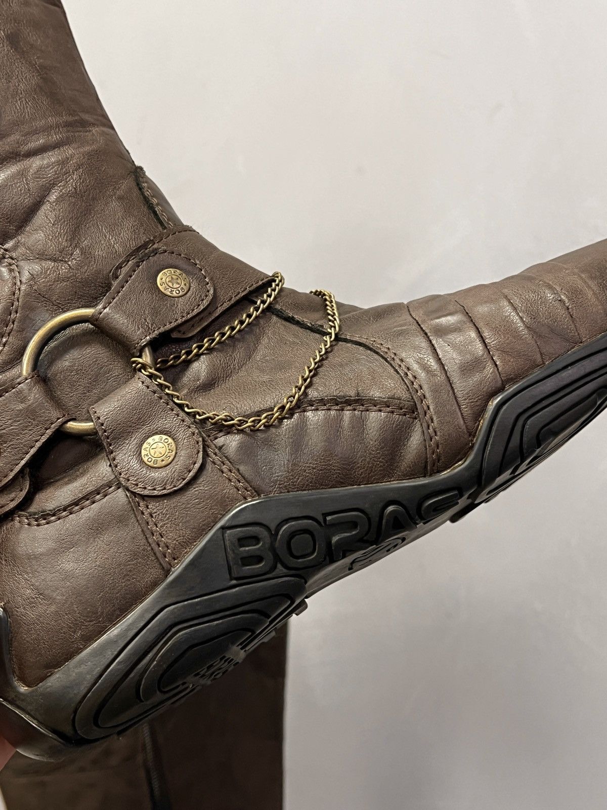 14th Addiction Leather hight moto Balenciaga style straps moto boxing boots Size US 8 / EU 41 - 12 Thumbnail