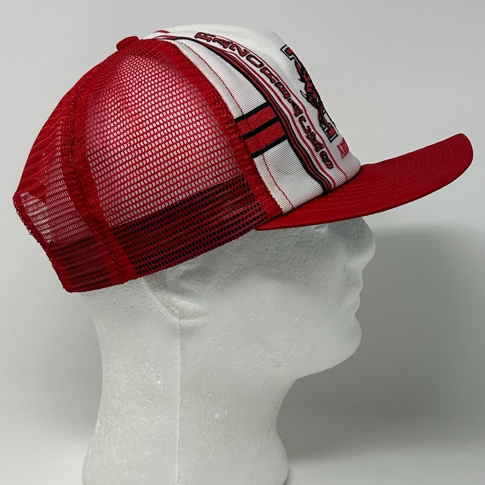Vintage Vintage 80s Arkansas Razorbacks Trucker Hat Baseball Cap Red Size ONE SIZE - 12 Thumbnail