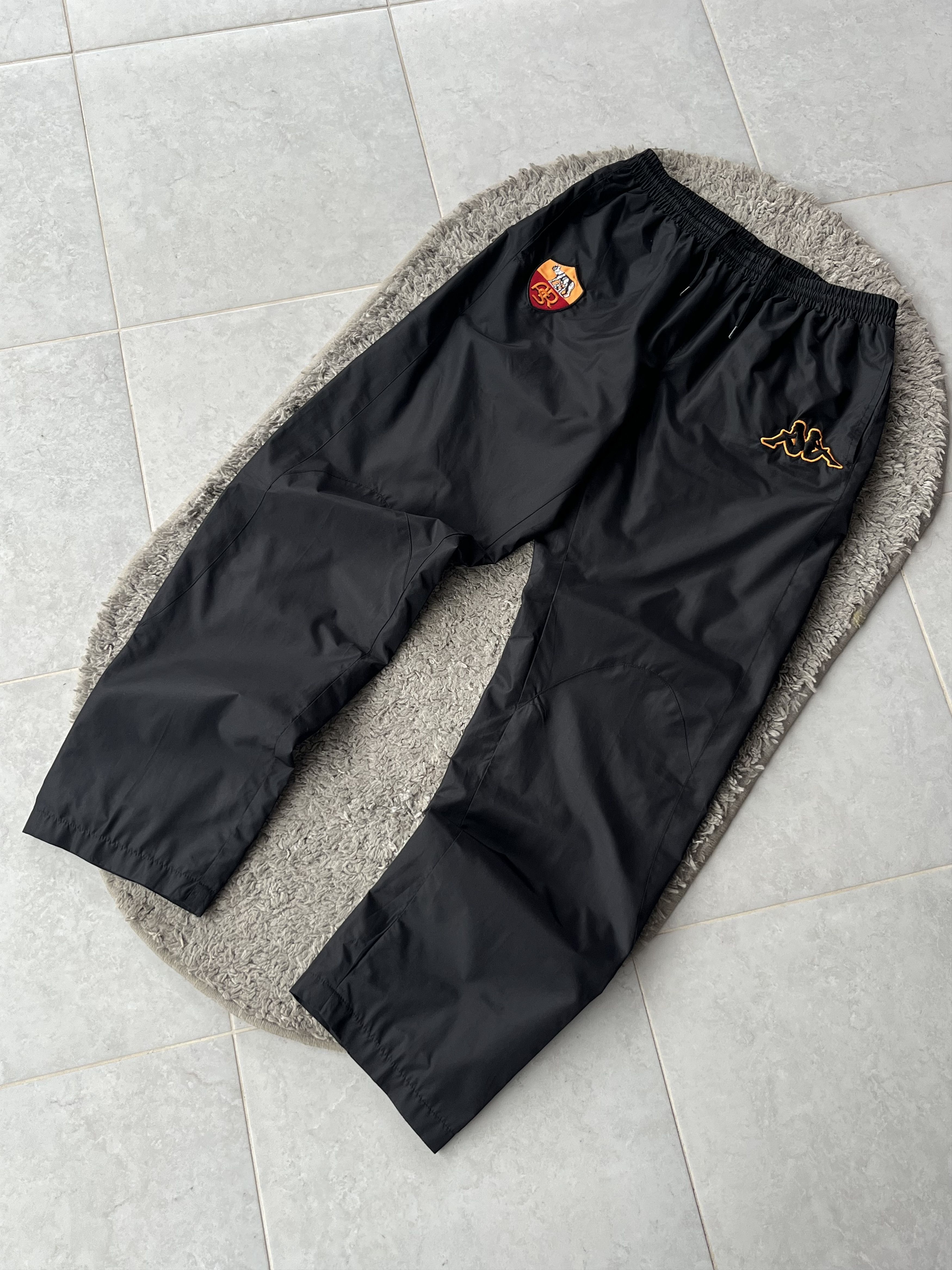 Kappa KAPPA Vintage Nylon Pants Soccer Football FC ROMA Italy Size US 30 / EU 46 - 2 Thumbnail