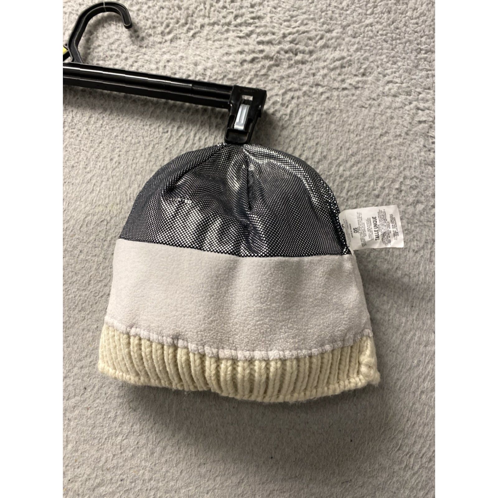 Vintage Columbia Beanie Womens One Size White Knit Beanie Ski Outdoor Adjustable Lightweight Logo Solid Knit Beanie Womens (One Size) Size ONE SIZE - 5 Thumbnail