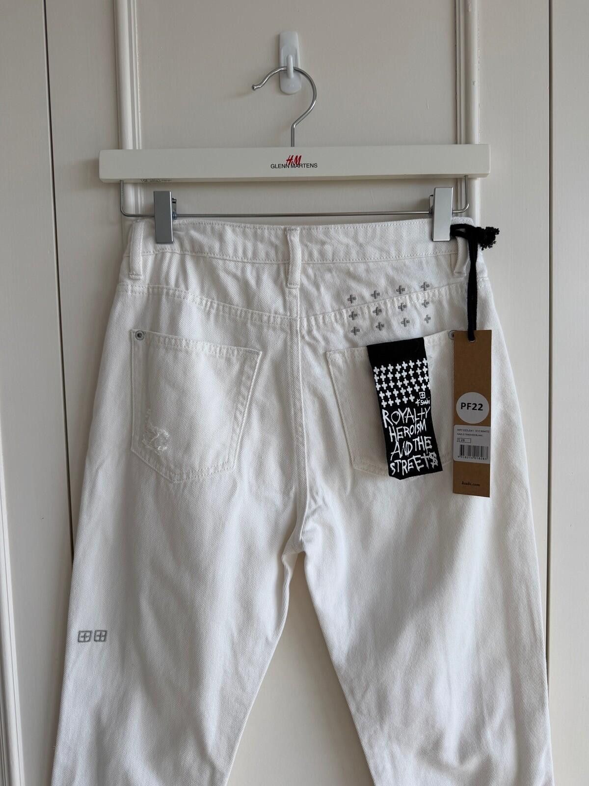 Ksubi new ksubi womens denim jeans nine o white trashed blanc 26 8 Size 26" / US 2 / IT 38 - 6 Thumbnail