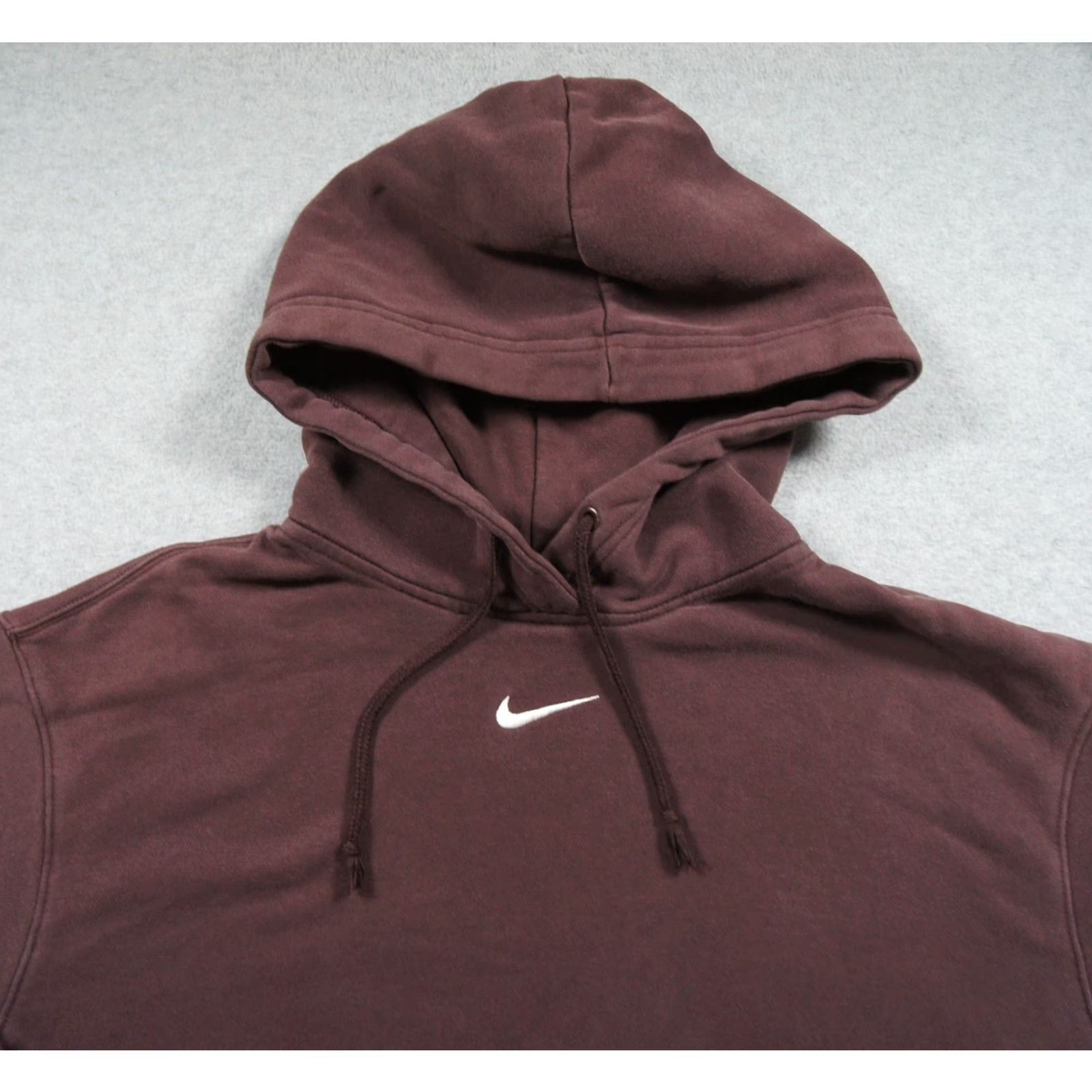 Nike Nike Hoodie Mens XS Burgundy Oversized Pullover Center Swoosh Adult Sweatshirt Size US XS / EU 42 / 0 - 2 Thumbnail