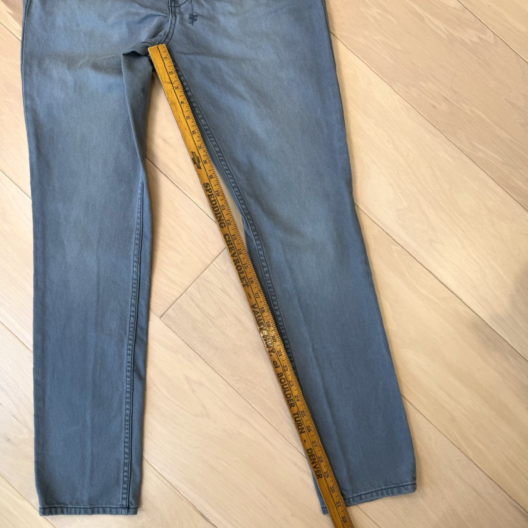 Ksubi Ksubi Jeans 34 Slim Taper Denim 5-Pocket Mens Blue Vintage No Size US 34 / EU 50 - 6 Thumbnail