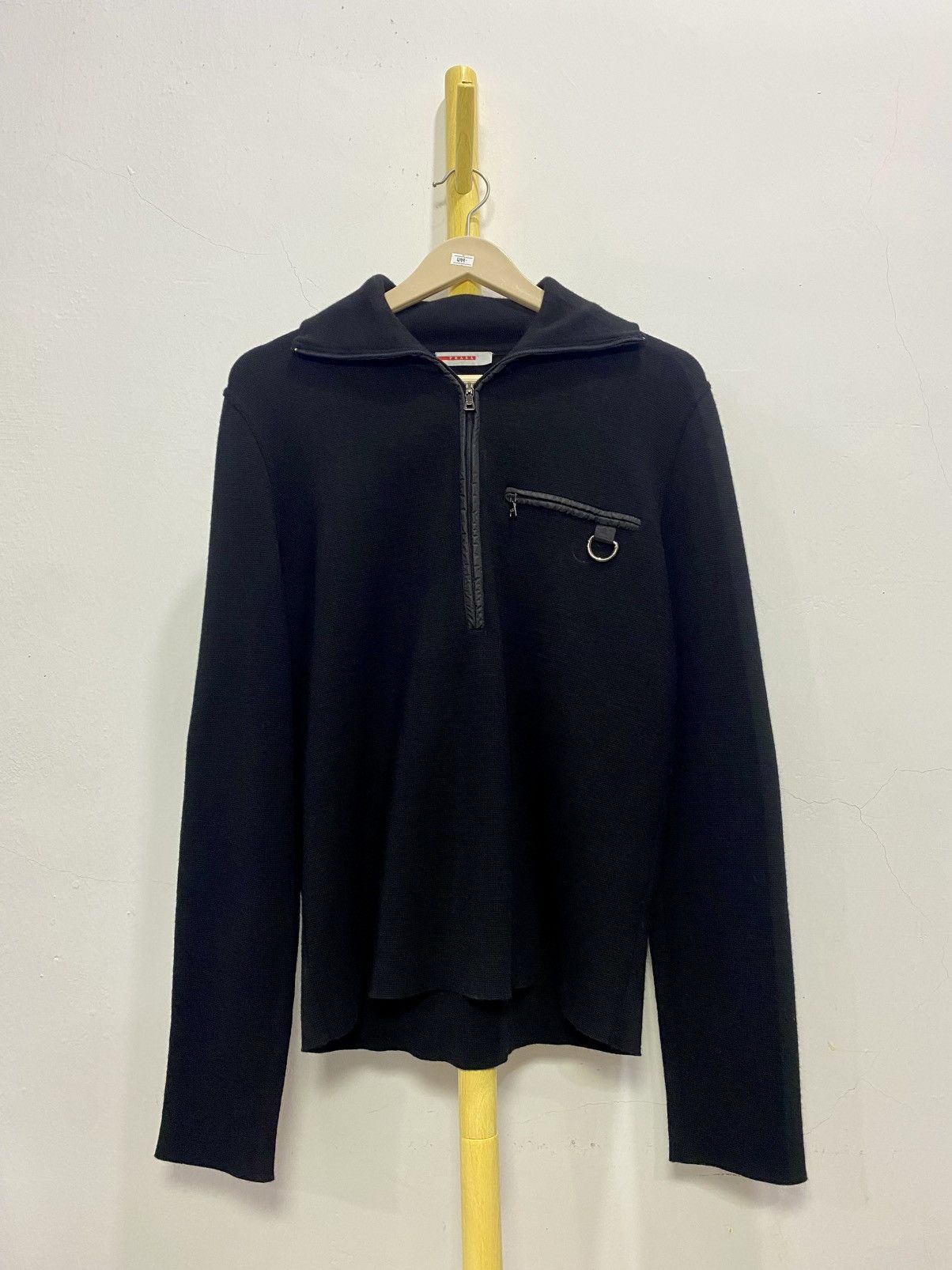 Prada VINTAGE Y2K PRADA SWEATER . PULL OVER . HALF ZIPPER Size US M / EU 48-50 / 2 - 1 Thumbnail