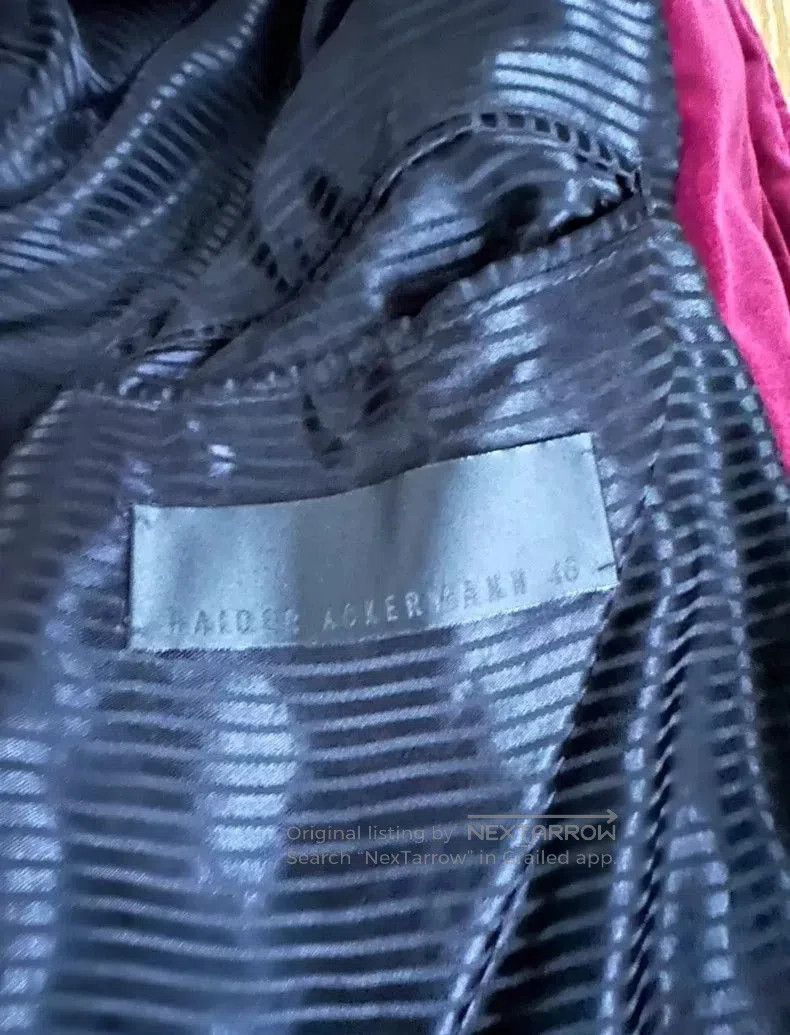 Haider Ackermann Haider Ackermann Red Velvet Bomber. Size US XL / EU 56 / 4 - 4 Thumbnail