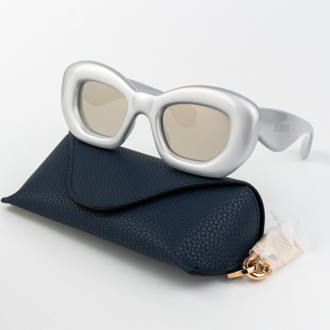 Loewe Loewe Women Sunglasses LW40117I 20C Silver Grey Mirror NEW Size ONE SIZE - 8 Thumbnail