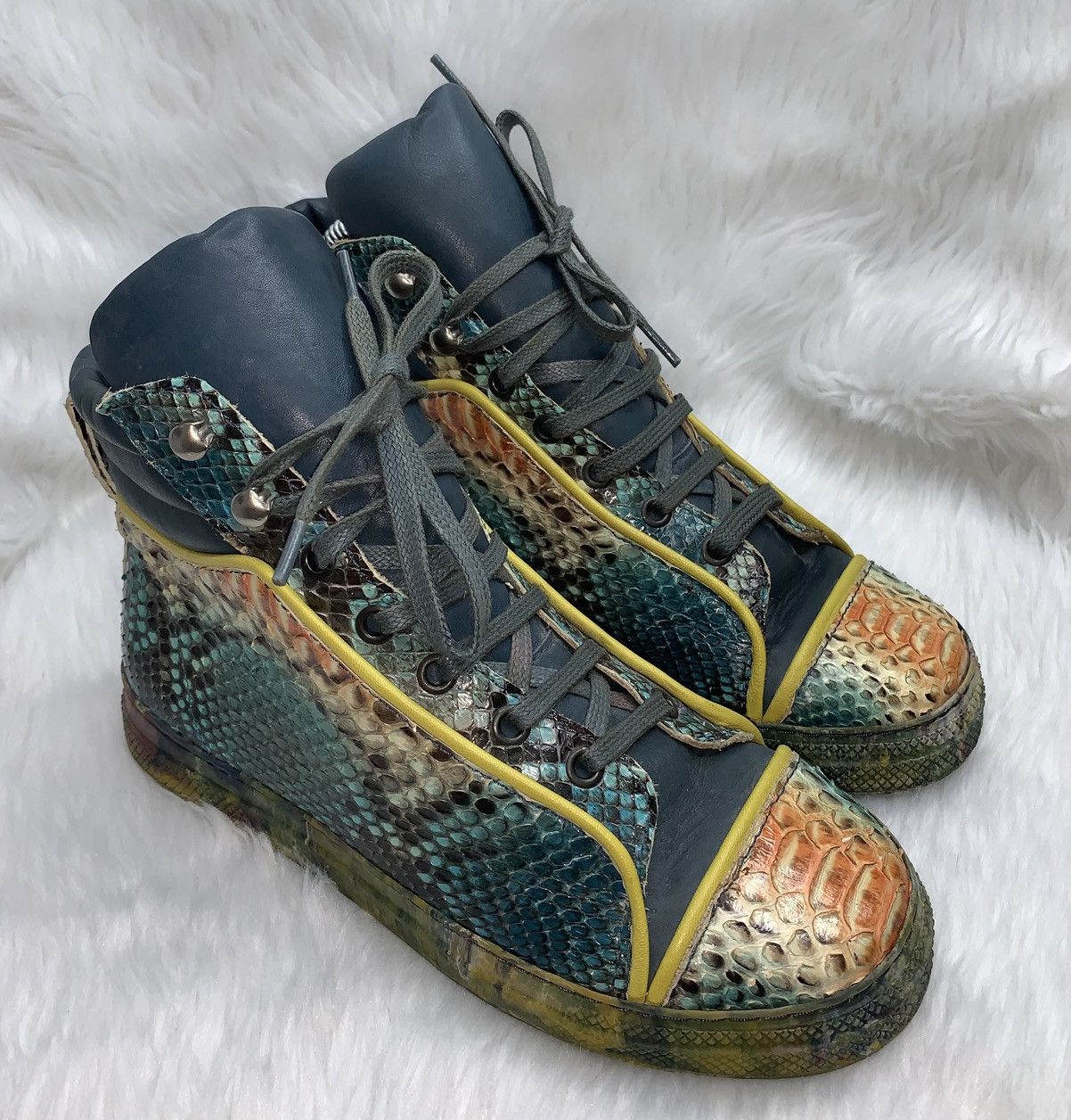 Jean Paul Gaultier Phython Skin Sneakers
