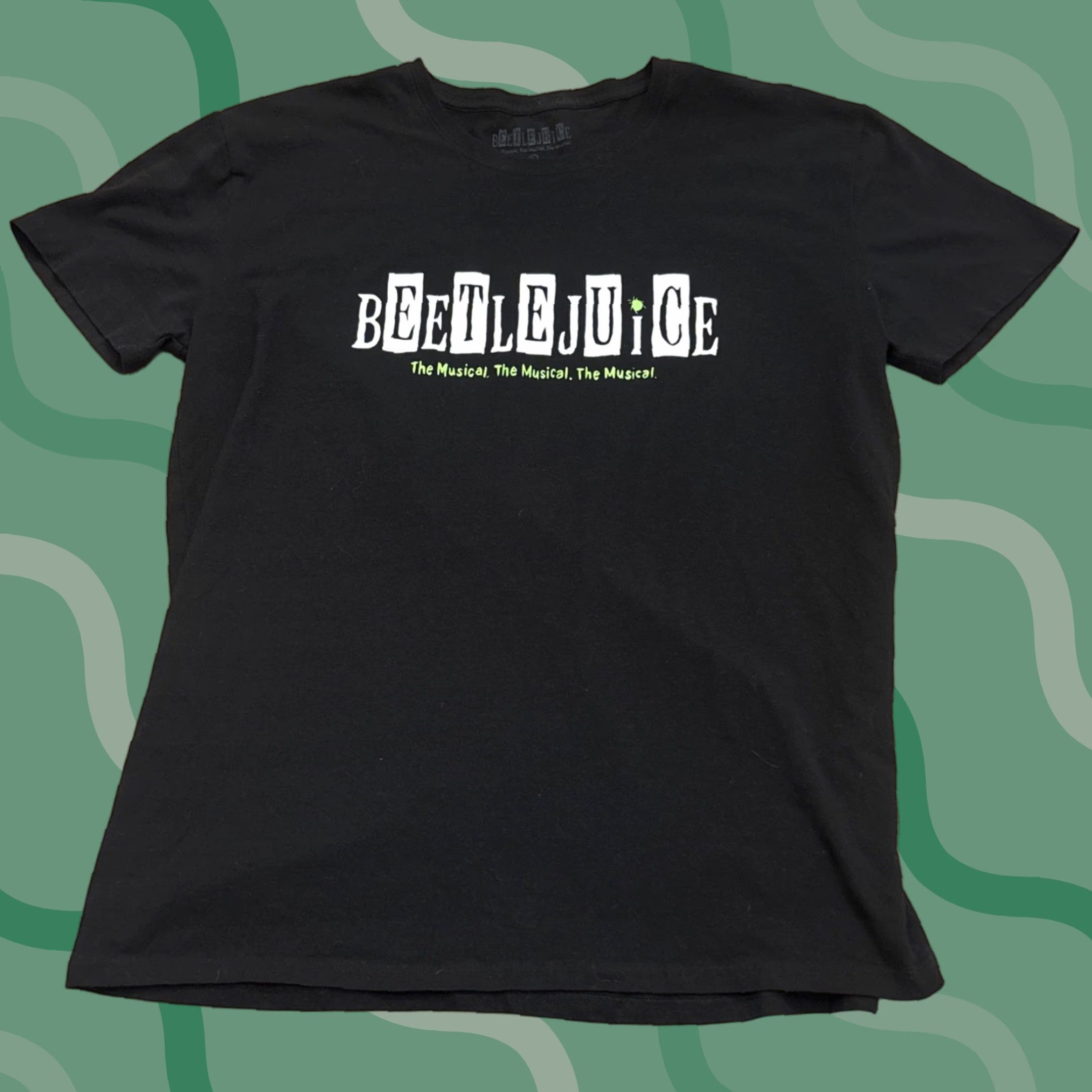 Vintage Beetlejuice: The Musical (2023) Official Broadway Play T-Shirt XL Plus Size EUC Size US XL / EU 56 / 4 - 1 Thumbnail