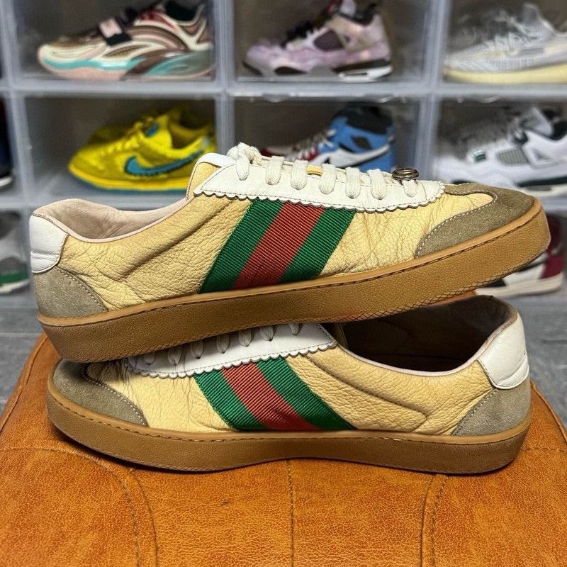 Gucci Gucci G74 Web Low-top Fashion Sneakers Size US 9.5 / EU 42-43 - 8 Thumbnail