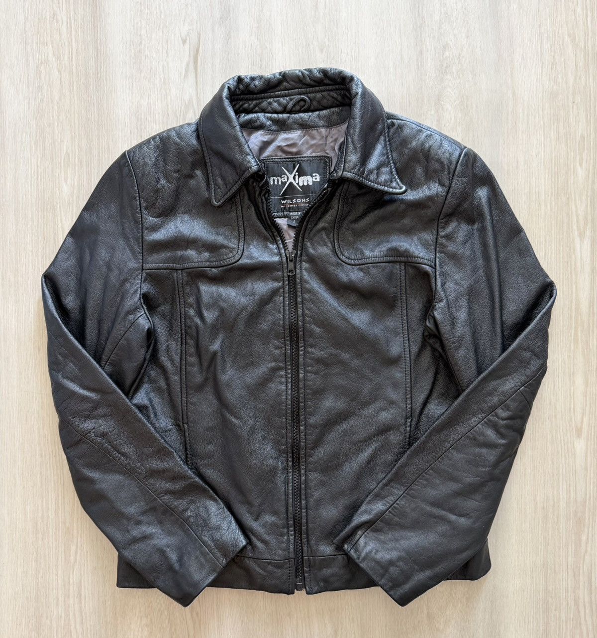 Wilsons Leather Vintage Wilson Leather Maxima Genuine Leather Jacket Sz S Size S / US 4 / IT 40 - 2 Thumbnail