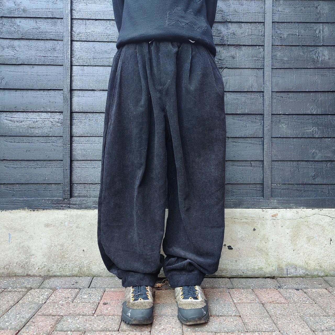 Japanese Black Corduroy Balloon Pants