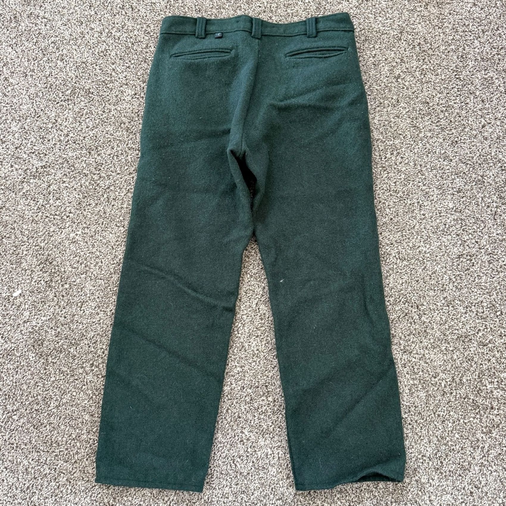 Vintage Codet Heavy Green Wool Blend Outdoor Pants - Mens Size 33 Size US 33 - 6 Thumbnail