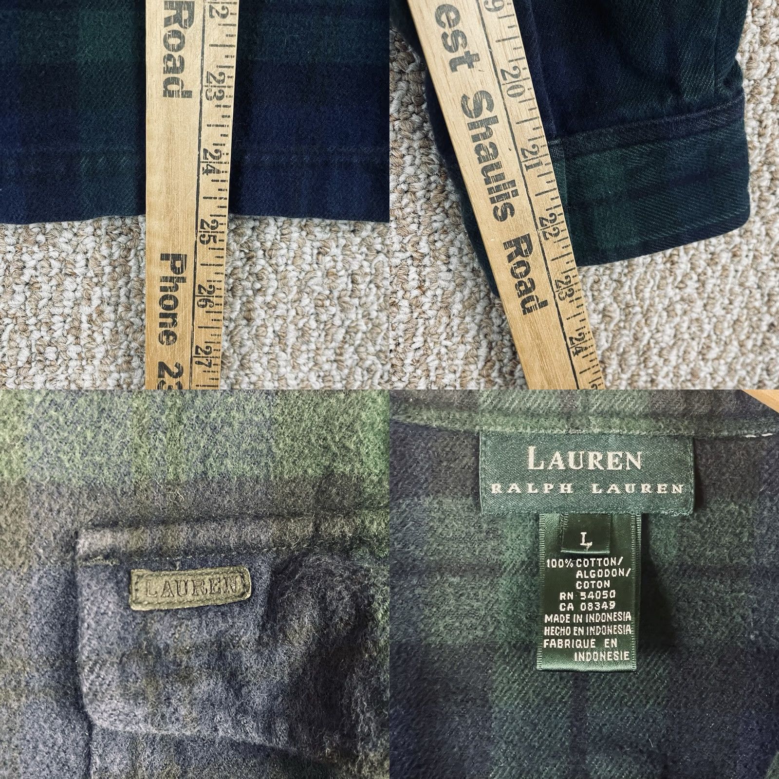 Ralph Lauren Ralph Lauren Jacket Ladies Large Blackwatch Tartan Plaid Flannel 44 Size L / US 10 / IT 46 - 8 Thumbnail