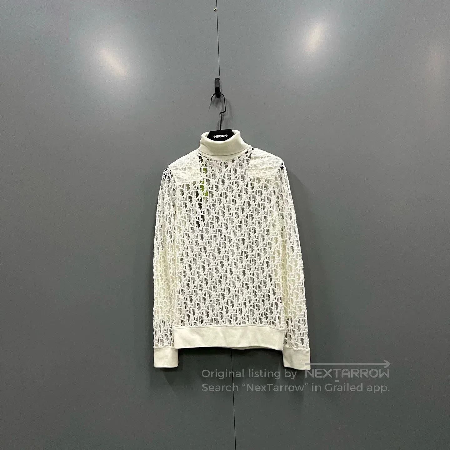 Dior Dior Mesh Monogram Embroidery Turtleneck. Size XXS / US 00 / IT 34 - 1 Thumbnail