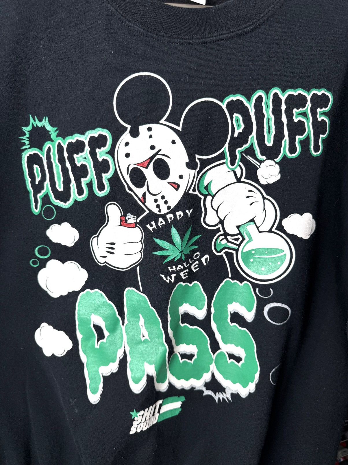 Rap Tees 💥90’s Rare! Vintage Puff Puff Weed Marijuana Sweatshirt Size US M / EU 48-50 / 2 - 2 Thumbnail