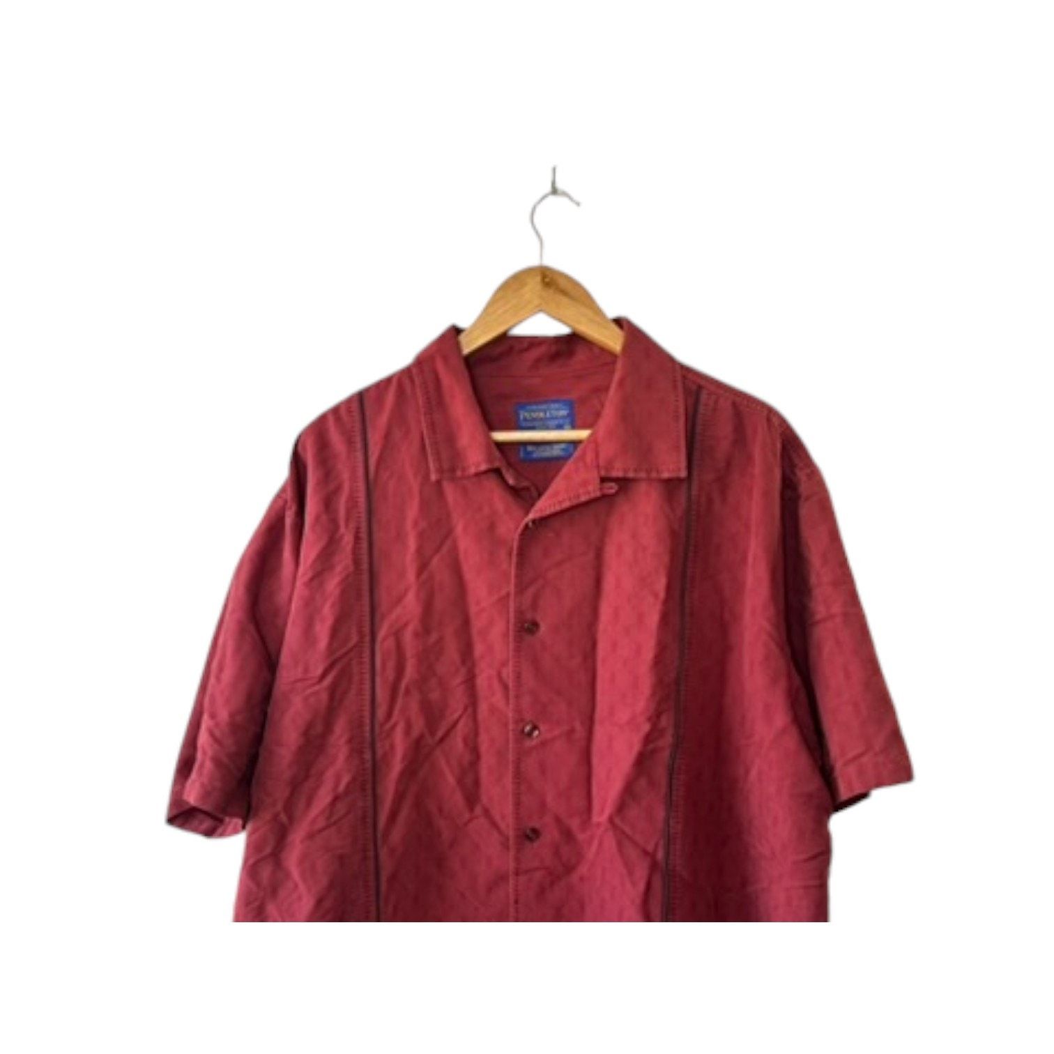 Pendleton Pendleton Red BISCAYNE Short Sleeve Button Down Men's XXL Size US XXL / EU 58 / 5 - 2 Thumbnail