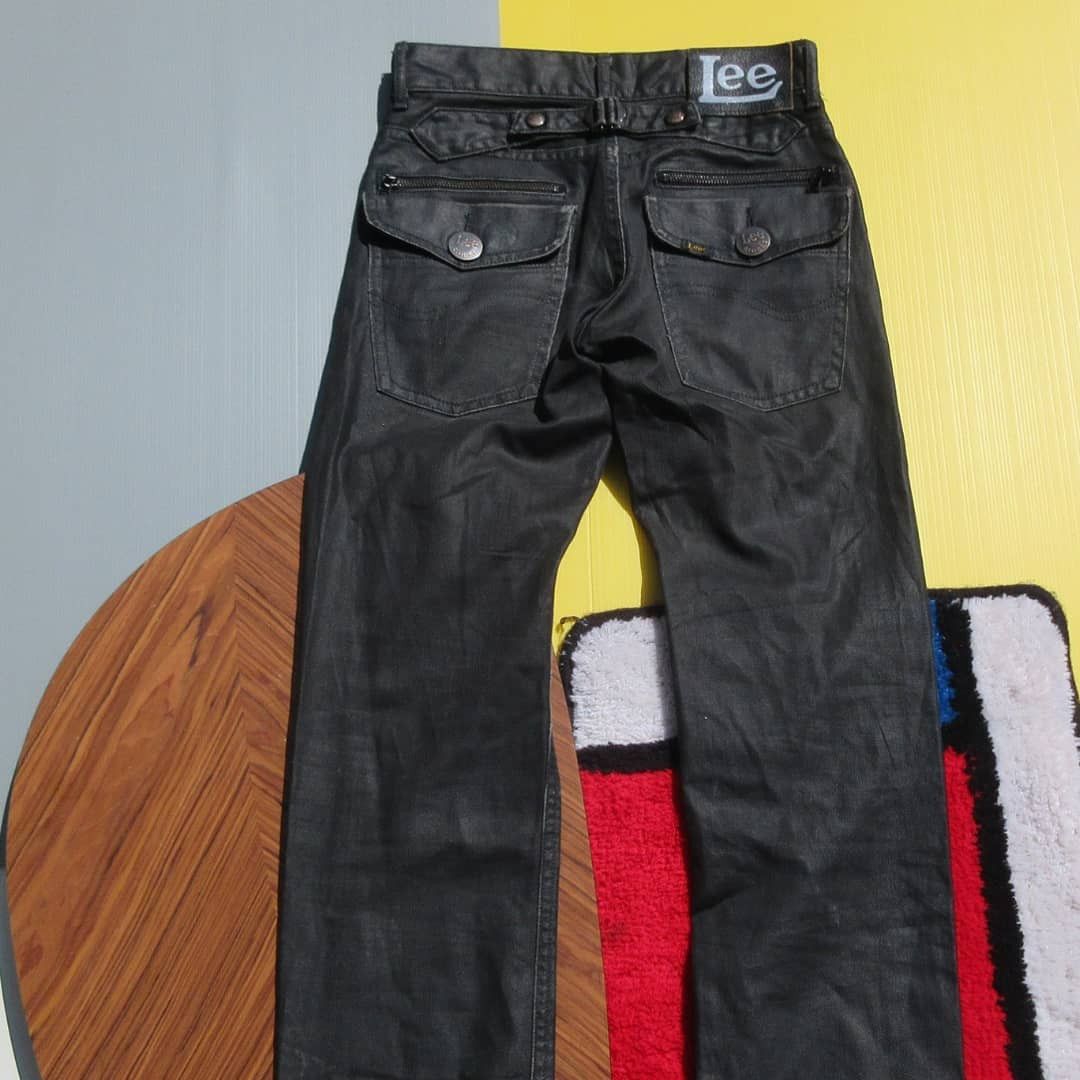 Lee × Vintage Lee Rider all Leather biker pants Rocker Trouser Pants Size US 26 / EU 42 - 3 Thumbnail
