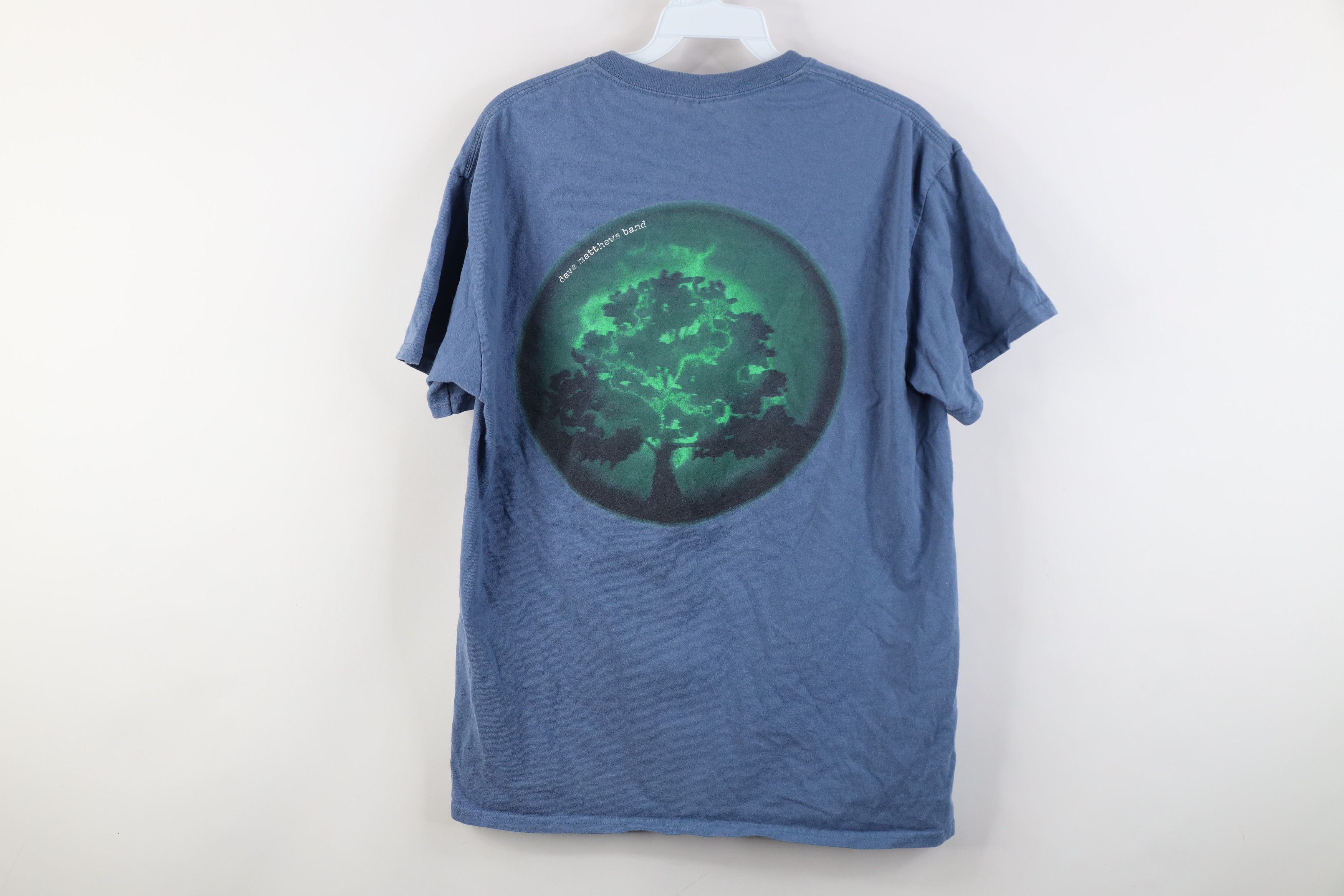 Vintage Vintage 90s Tree Dave Matthews Band T-Shirt Blue DMB Size US M / EU 48-50 / 2 - 12 Thumbnail