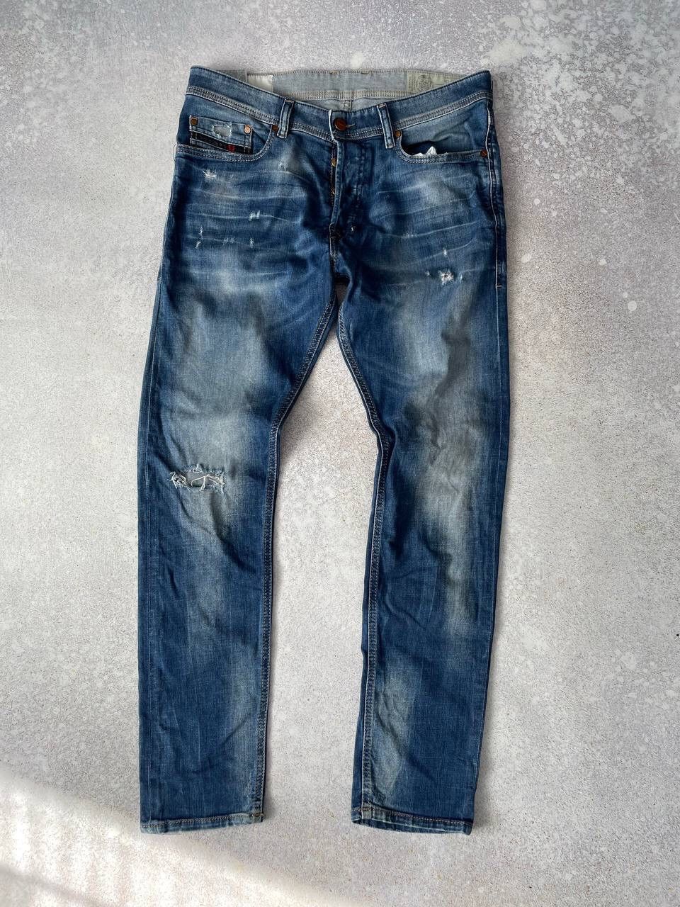 Diesel × Diesel Black Gold × Vintage Vintage Diesel Tepphar Blue Denim Pants Metal Logo Y2K Rare Size US 31 - 3 Thumbnail