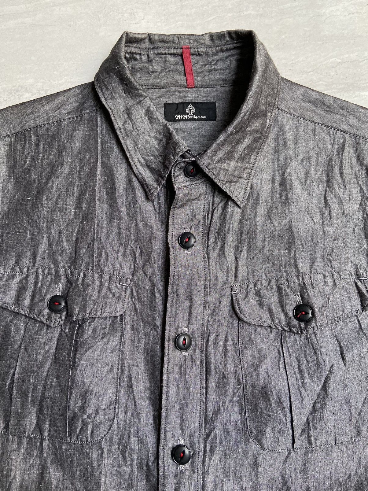 Designer × Japanese Brand 291295 Homme Grey Shirt Size US S / EU 44-46 / 1 - 4 Thumbnail