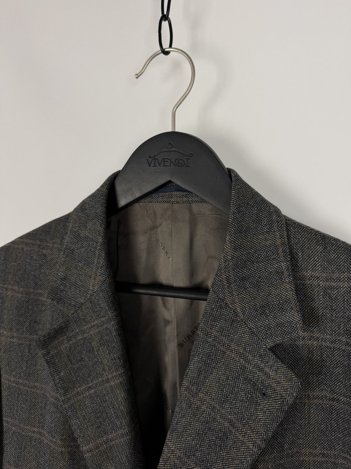 Burberry Burberry London Luzern-S Wool Check Blazer Size 52R - 5 Thumbnail
