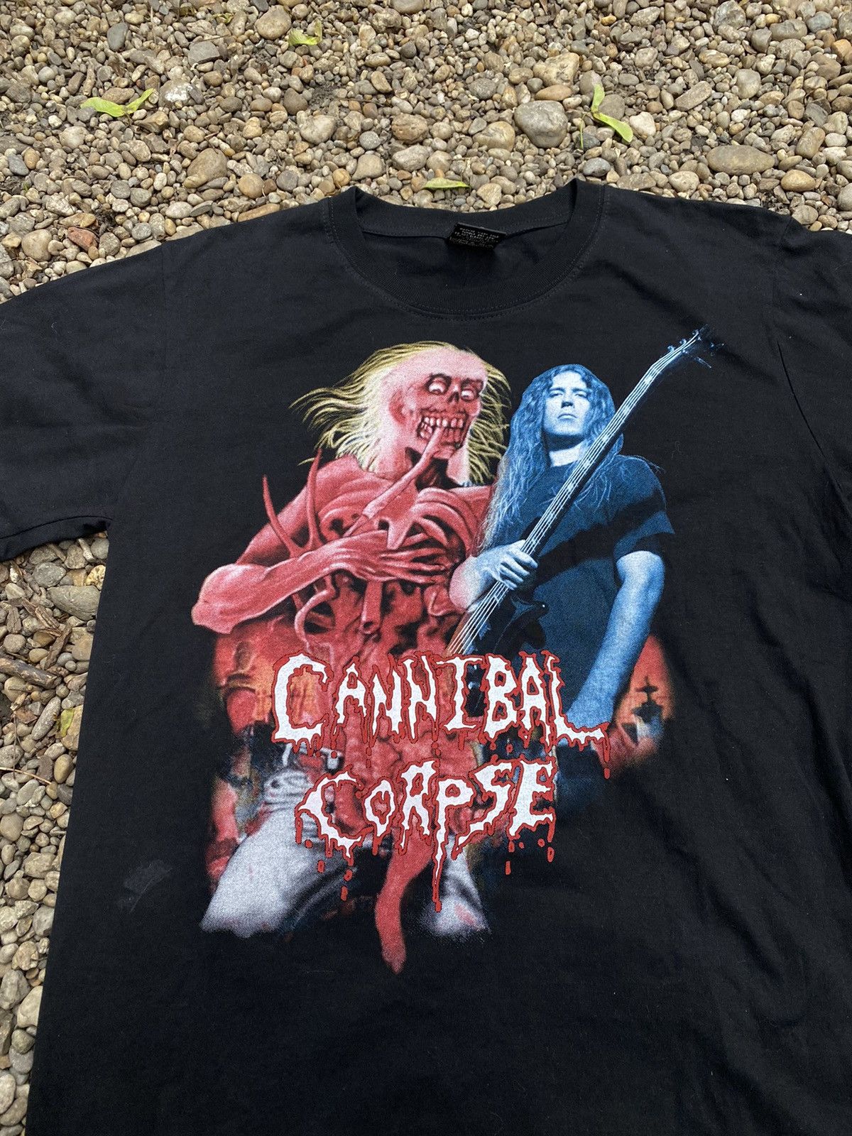 Band Tees × Vintage Vintage Cannibal Corpse Backprint Rock T-Shirt Size US L / EU 52-54 / 3 - 2 Thumbnail