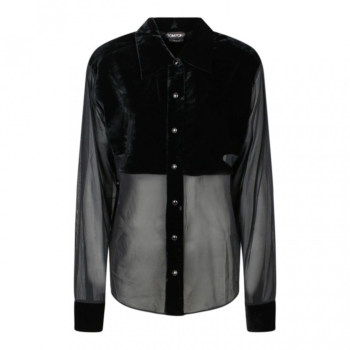 Tom Ford o1loc1c0924 CA3247 Shirt in Black Size M / US 6-8 / IT 42-44 - 1 Thumbnail