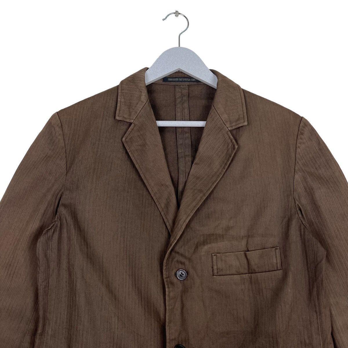 Yohji Yamamoto 🔥 YOHJI YAMAMOTO PINSTRIKE CHORE JACKET MADE IN JAPAN Size US S / EU 44-46 / 1 - 3 Thumbnail